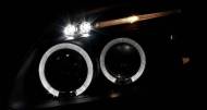 Black LED Projector headlights Lamps left+right for sale